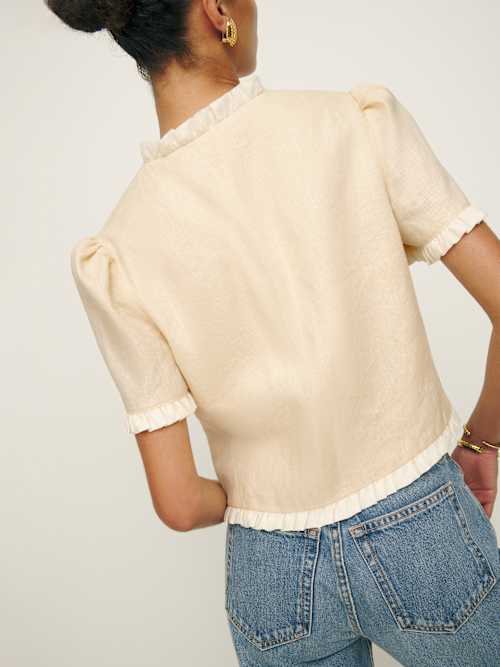 Reformation Bess Linen Top