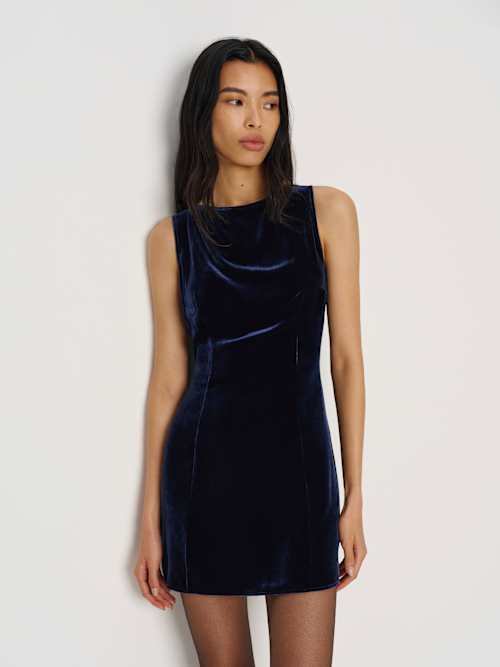 Reformation Brisbane Velvet Dress