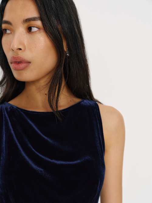 Reformation Brisbane Velvet Dress