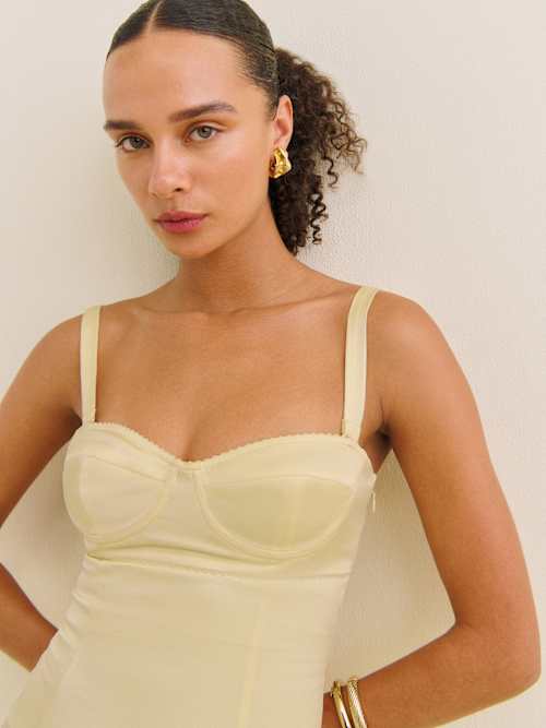 Reformation Britney Satin Dress