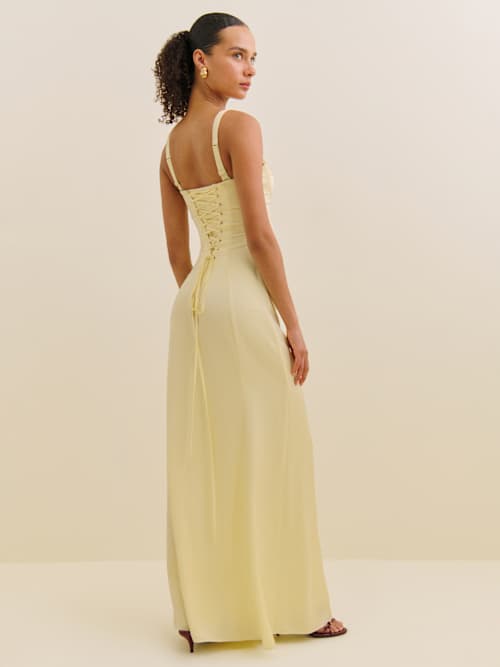 Reformation Britney Satin Dress