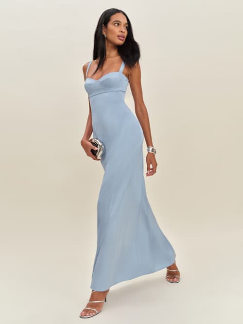 Reformation Britney Satin Dress