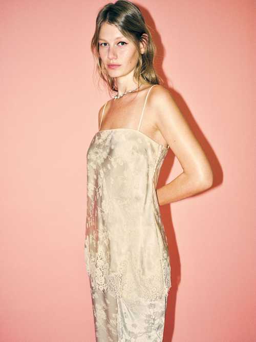 reformation Carolina Silk Top