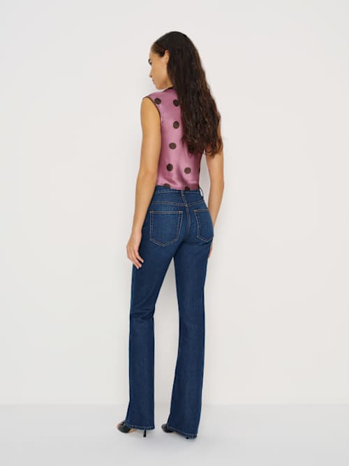 Reformation Cherry Silk Top