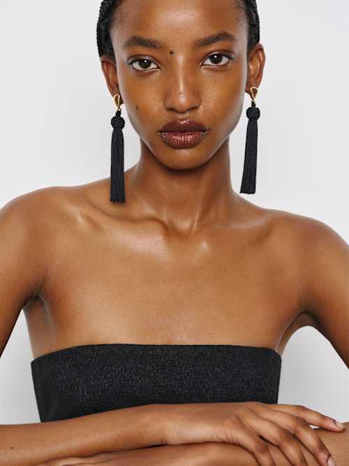 reformation Dolores Tassel Earrings