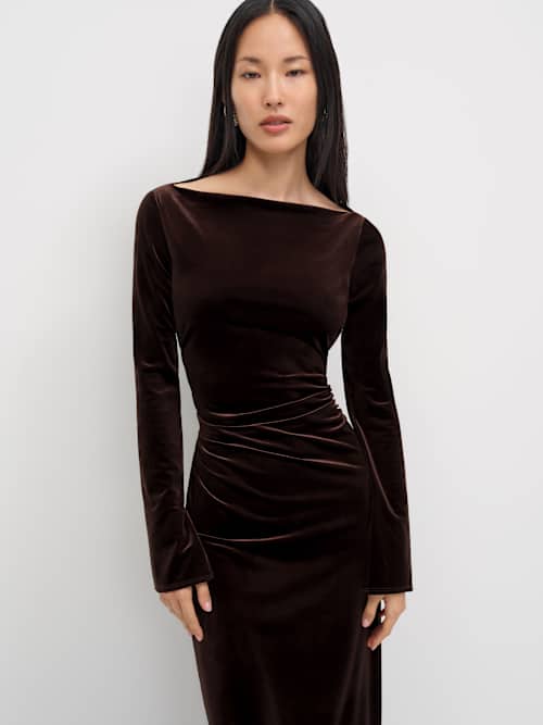 Reformation Donya Velvet Dress