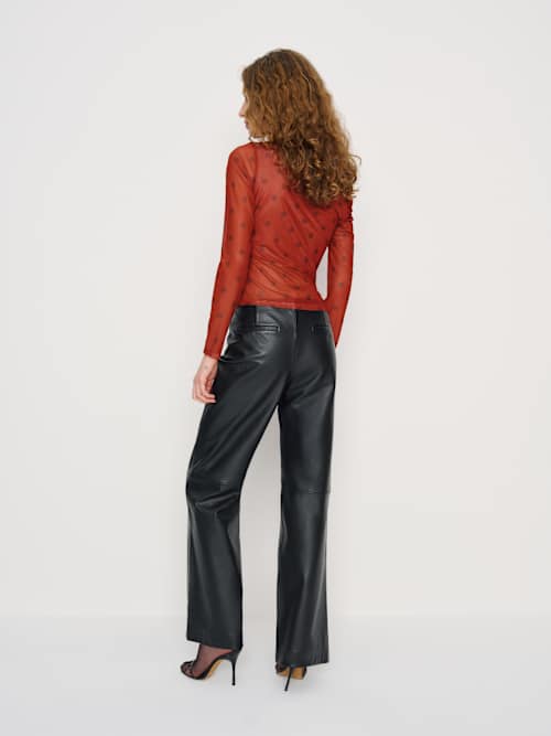 Reformation Elio Knit Top Hot To Dot