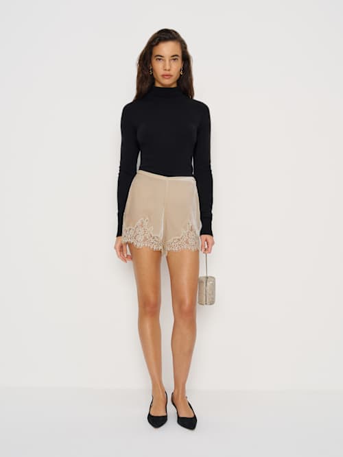 reformation Fern Velvet Short