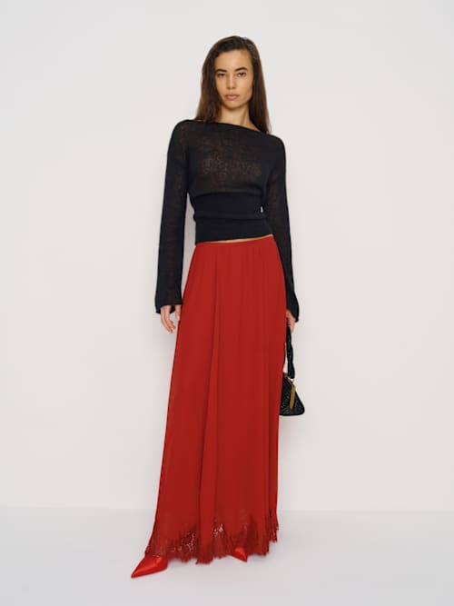 Reformation Gemma Skirt Sangre Lace