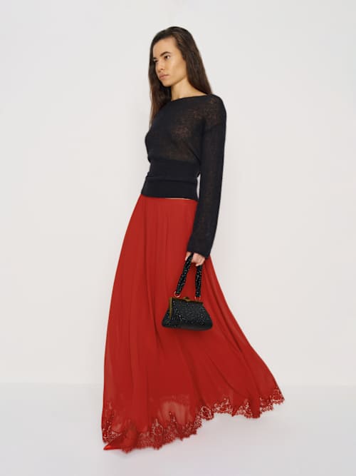 reformation Gemma Skirt Sangre Lace