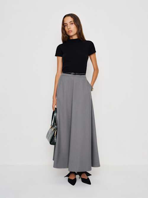 Reformation Harvest Thread Cashmere Mock Neck