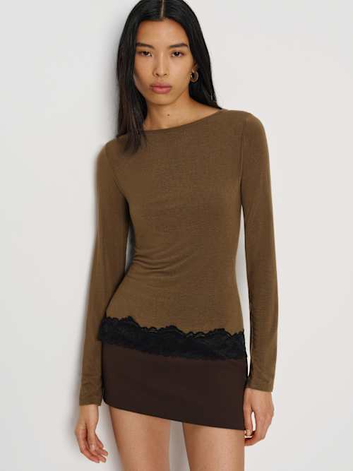 Reformation Hunter Knit Top
