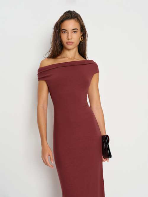Reformation Jamen Knit Dress Chianti