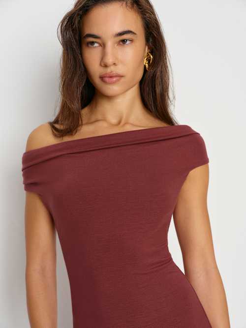 Reformation Jamen Knit Dress Chianti
