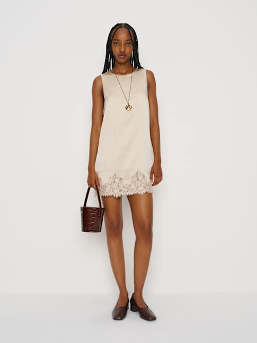 reformation Jessalyn Silk Dress