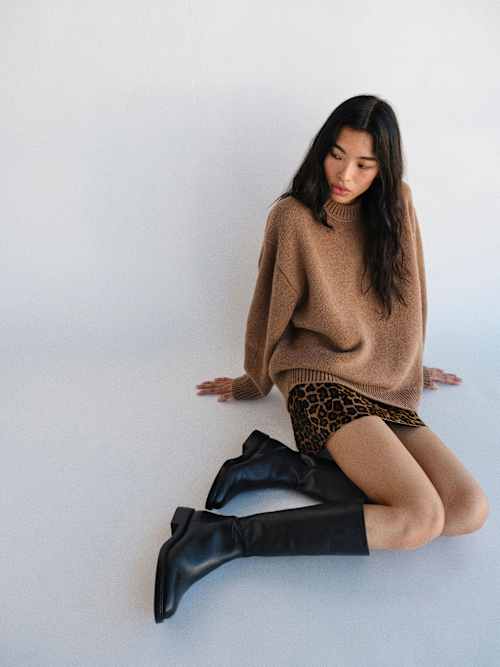 Reformation Jo Regenerative Wool Oversized Crew