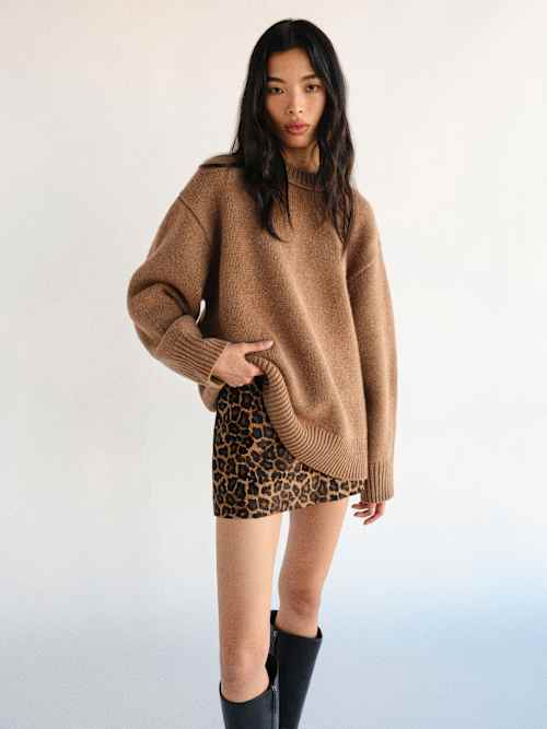 reformation Jo Regenerative Wool Oversized Crew