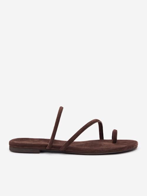 Reformation Ludo Toe Ring Strappy Flat Sandal