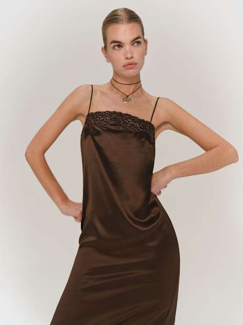 Reformation Mackenzie Silk Dress