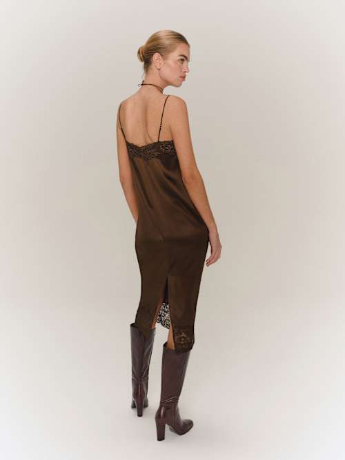 Reformation Mackenzie Silk Dress