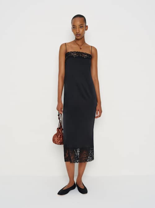 reformation Mackenzie Silk Dress