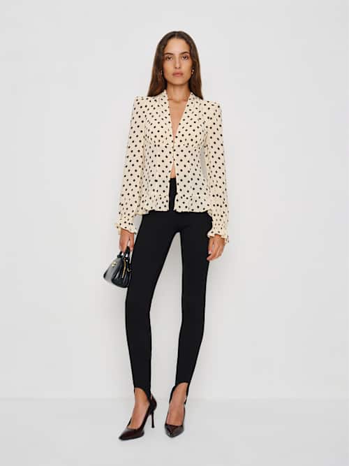 Reformation Maple Cream Blouse