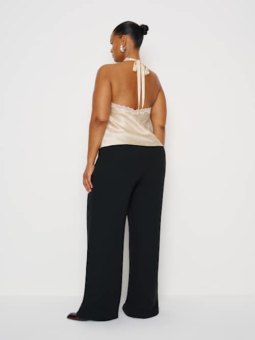 Reformation Monica Silk Top Es