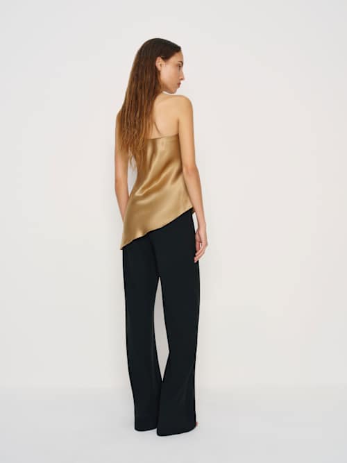 Reformation Quinley Silk Top