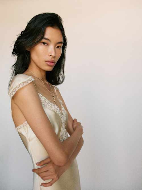 Reformation Serafina Silk Dress