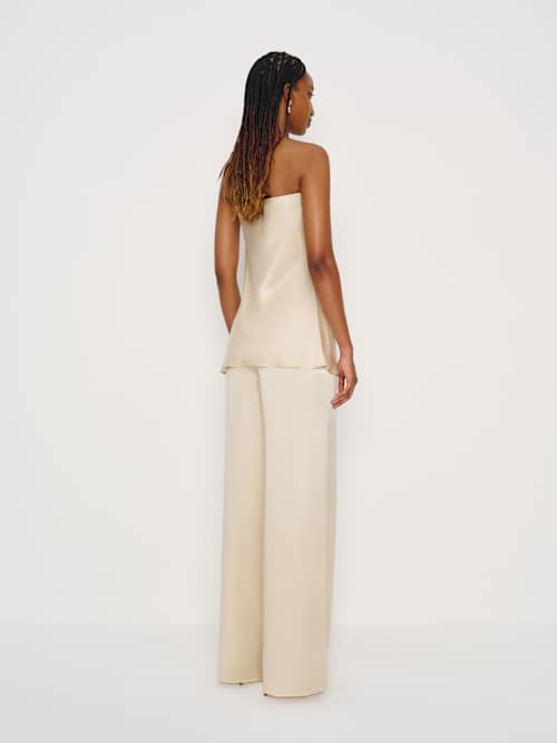 Reformation Spritz Silk Long Top