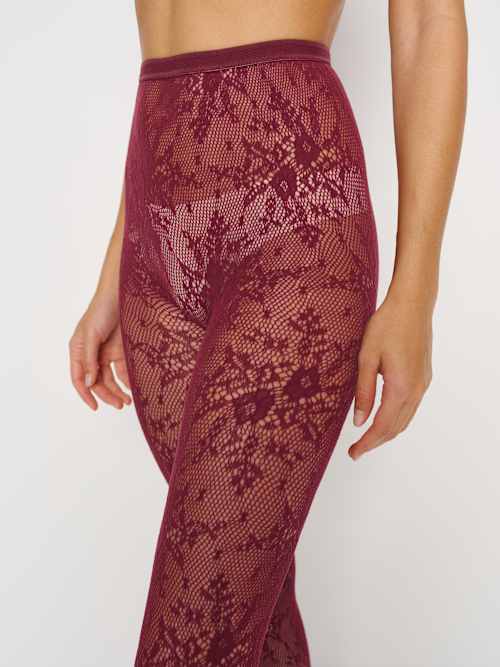 Reformation Swedish Stockings Rosa Lace Tights