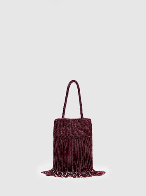 Reformation Valentina Mini Beaded Bag