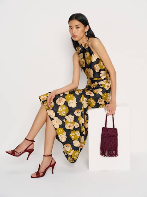 Reformation Valentina Mini Beaded Bag