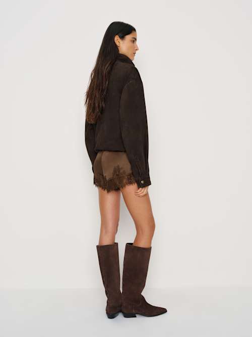 Reformation Veda Kendall Suede Jacket