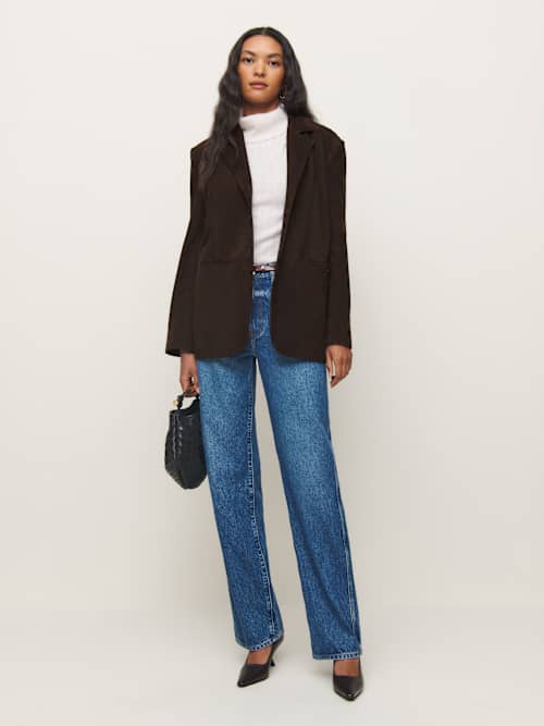 Reformation Veda Leon Oversized Blazer