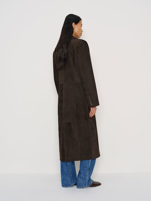 Reformation Veda Penny Oversized Suede Coat