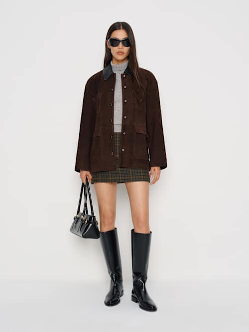 Reformation Veda Scottie Suede Jacket