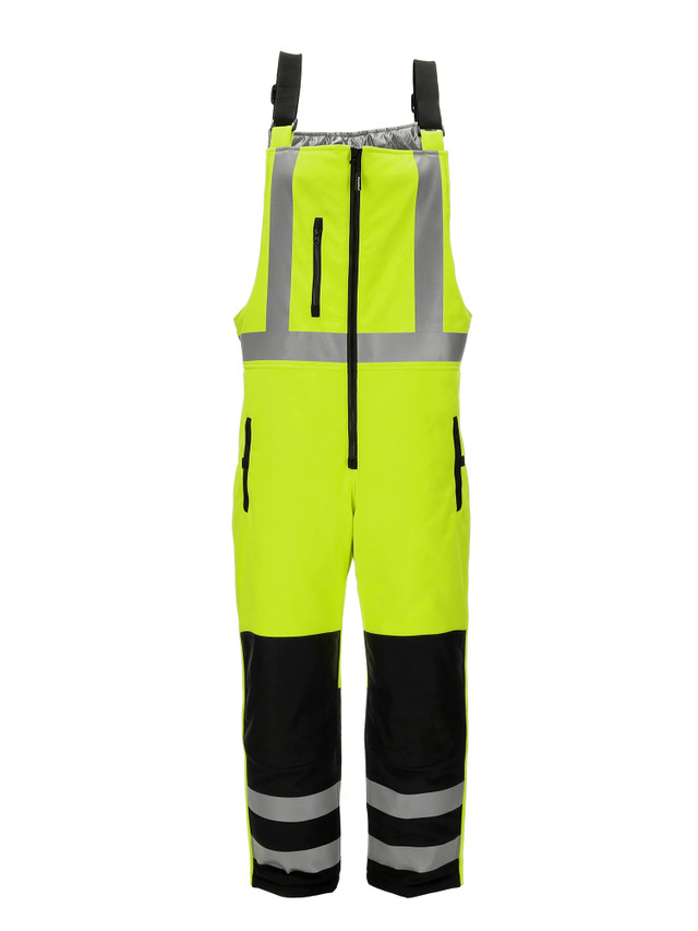 refrigiwear HiVis Insulated Softshell High Bib Overalls