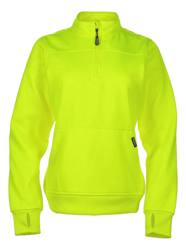 refrigiwear HiVis Women's Quarter-Zip Fleece Sweatshirt