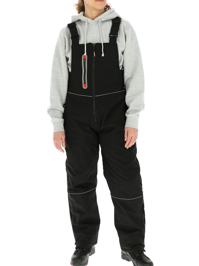 Refrigiwear Women's Insulated Softshell Bib Overalls