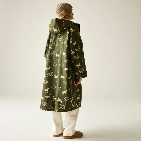 regatta Adult Waterproof Changing Robe | Dark Khaki Horses