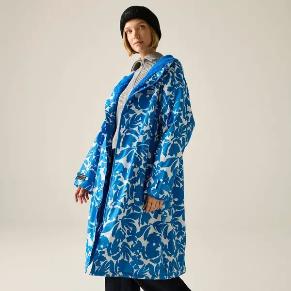Regatta Adult Waterproof Changing Robe | Fleur Bloom Blue