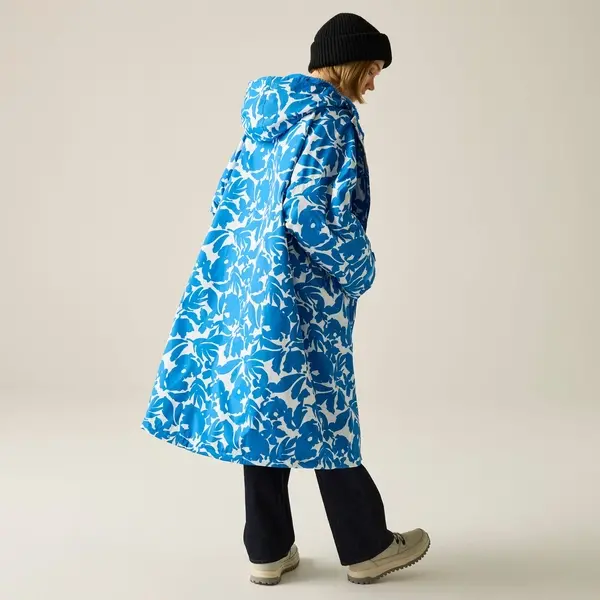 regatta Adult Waterproof Changing Robe | Fleur Bloom Blue
