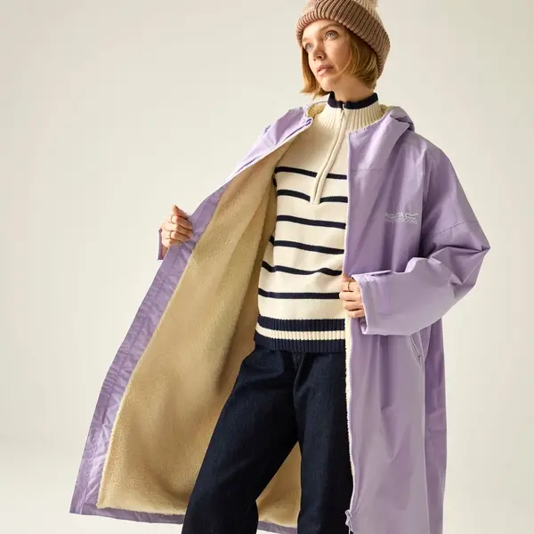 Regatta Adult Waterproof Changing Robe | Pansy Purple