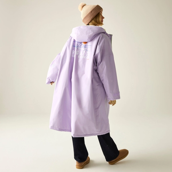 regatta Adult Waterproof Changing Robe | Pansy Purple