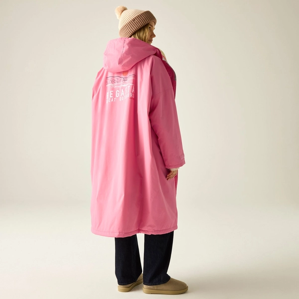 regatta Adult Waterproof Changing Robe | Pink Lemonade