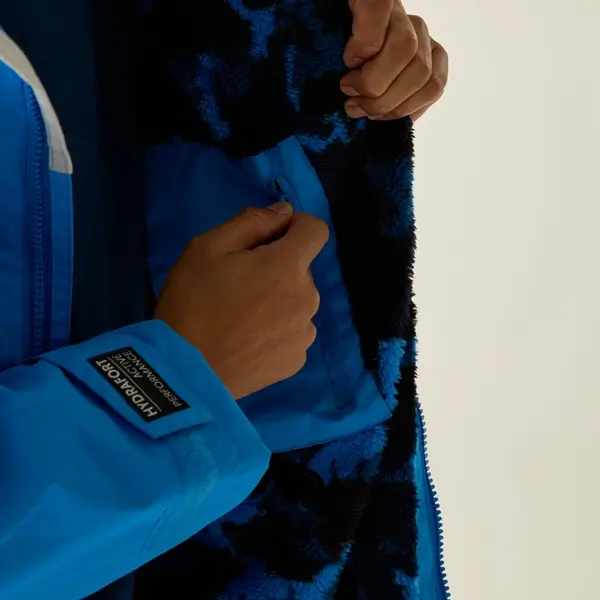 Regatta Adult Waterproof Changing Robe | Sonic Blue Sketch Camo