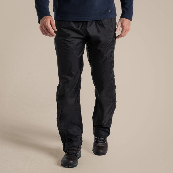 Regatta Craghoppers Unisex Expert Packable Overtrouser | Black