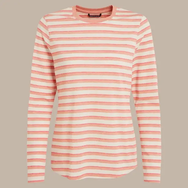 Regatta Craghoppers Women's NosiLife Akona Long Sleeved Top | Clay Stripe
