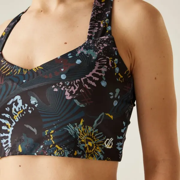 Regatta Dare 2b - Women's Swift III Sports Bra | Black Energetic Print